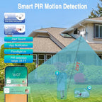 4MP PTZ Solar Security Camera Outdoor, Pan/Tilt/Zoom, PIR Detection, 2-Way Audio - Image 4
