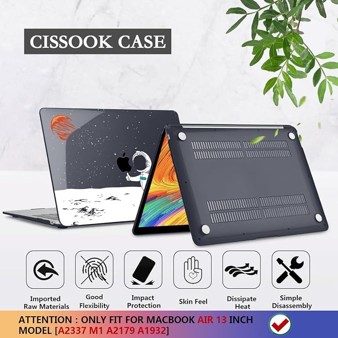 CISSOOK Compatible with MacBook Air 13 inch Case 2021 2020 2019 2018 Release - Image 6