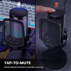 Fifine USB Microphone for PC Gaming, Computer Desktop Streaming Microphone - Image 4