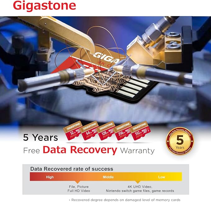 GIGASTONE 256GB Micro SD Card, 4K Camera Pro, A2 V30 - Image 8