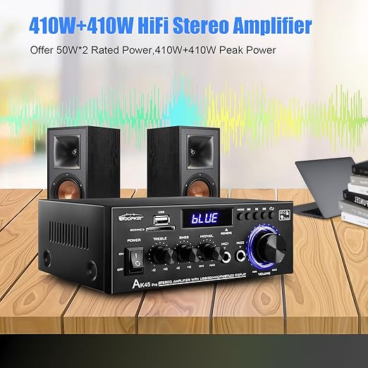 AK45 Pro Stereo Amplifier Home Audio, Stereo Receivers - Image 2