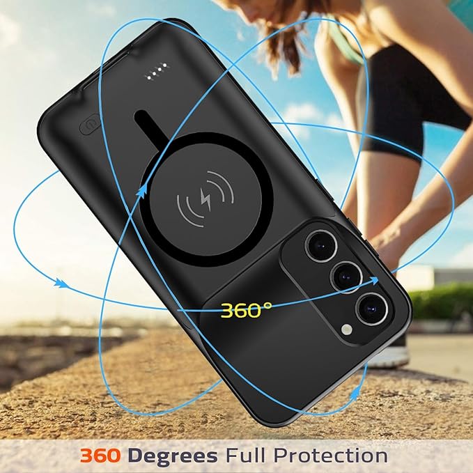 Battery Case for Galaxy S23 Plus, Slim Portable Protective Fast Charging Case - Image 5