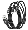 Multi Charging Cable 2Pack 4FT, 3 in 1 Charger Cable Braided Universal Phone by UYOUNG