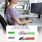 TECKNET Ergonomic Mouse Wireless, Rechargeable Mouse Wireless Silent - Image 4