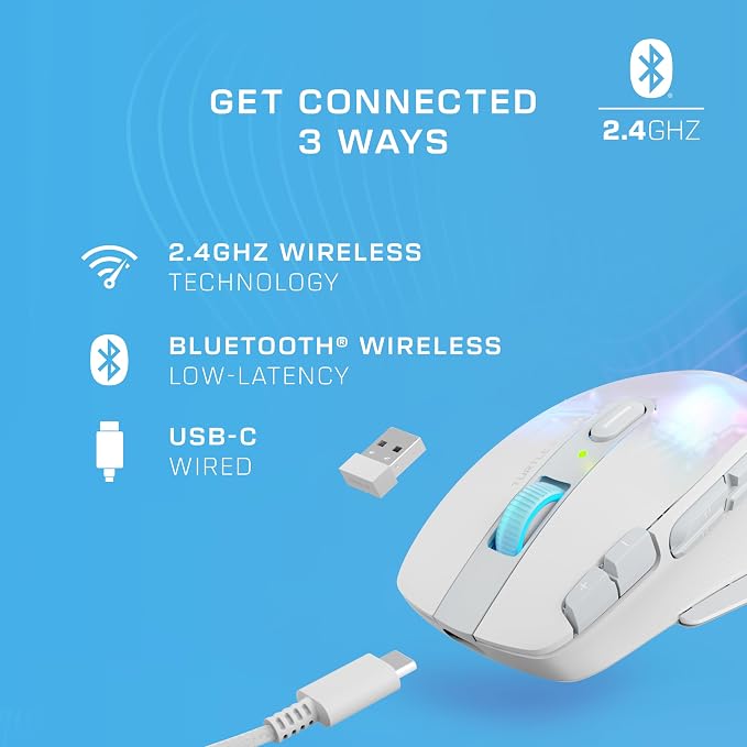 Turtle Beach Kone XP Air Wireless Customizable Ergonomic RGB Gaming Mouse - Image 5
