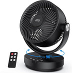 JRD Fans for Bedroom, 90° Oscillating Air Circulator Fan, 13 Inch Quiet Table - Image 9