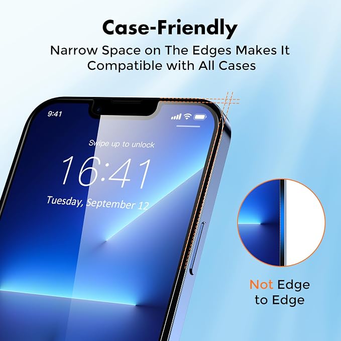 UNBREAKcable Screen Protector for iPhone 16e/iPhone 14/ iPhone 13/13 Pro - Image 5