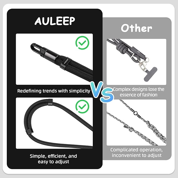 AULEEP Universal Phone Lanyard Corssbody, Anti-theft Phone Strap - Image 3