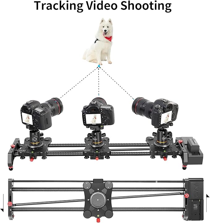 GVM Motorized Camera Slider, Motorized Time Lapse and Video Shot Follow Focus - Image 4