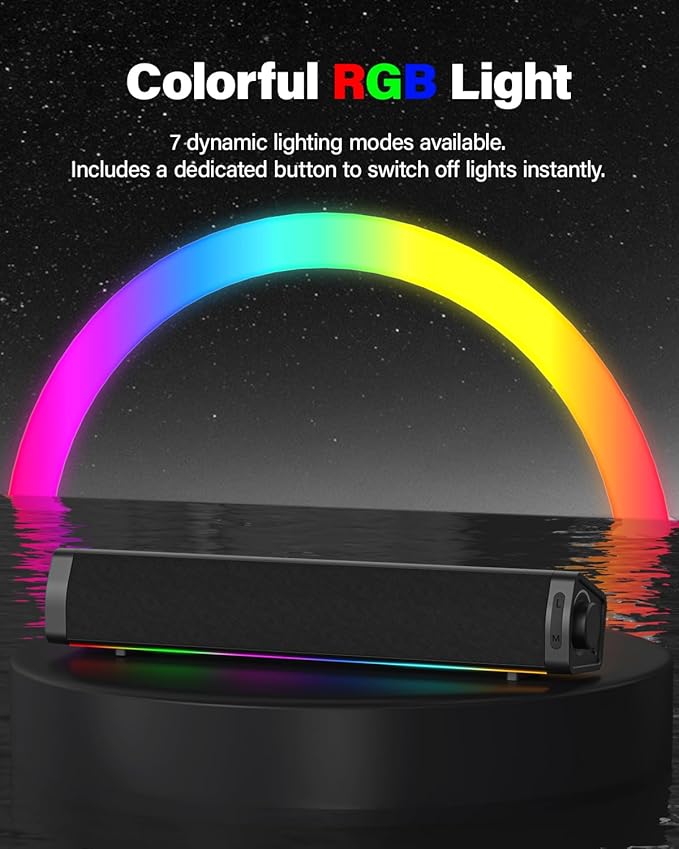 Immersive RGB Gaming Computer Speakers - Image 4
