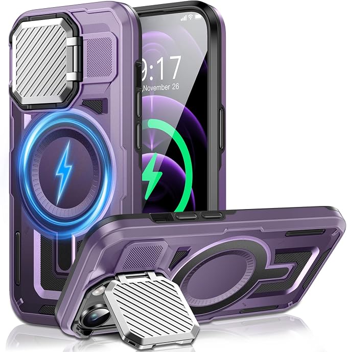 Camera Stand Case for iPhone 12 Pro Max, 2024 Version Military Grade Protective by Unknown