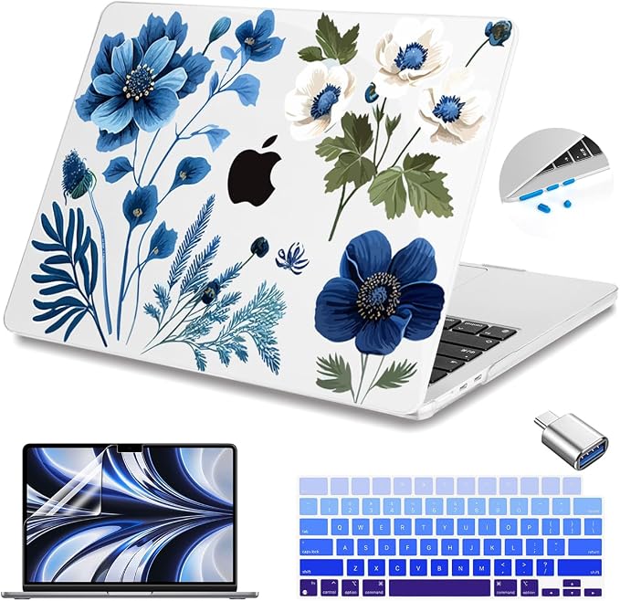 Teryeefi for MacBook Air M4 M3 M2 13.6 inch Case 2025 2024-2022, Fit Model by Teryeefi