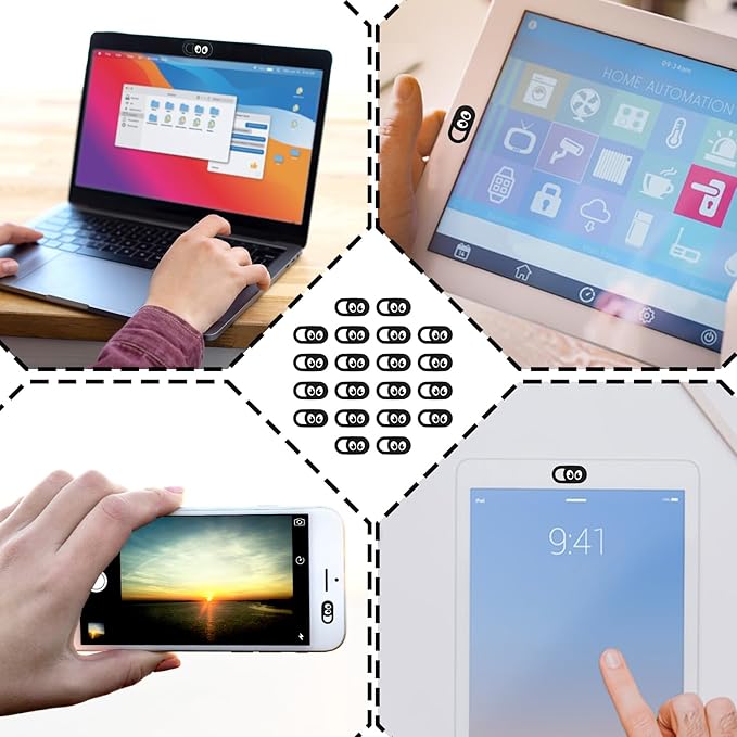 20 Pcs Webcam Cover Slide, 0.023 Inch Ultra Thin Universal Laptop Camera Cover - Image 5