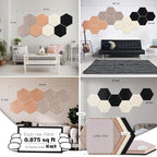 Mollywell Hexagon Acoustic Panels, High Density, Soundproofing, Decorative - Image 4