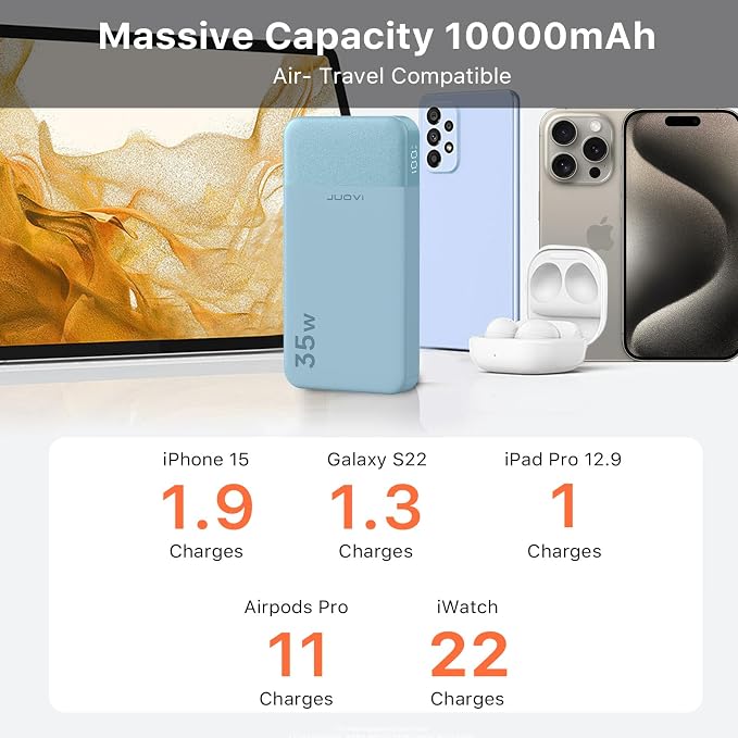 Power Bank Fast Charging 10000mAh 35W Portable Charger Small Battery Pack - Image 6