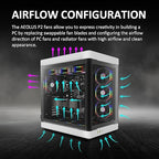 GAMDIAS 120mm ARGB PWM Case Fan, 2 Blades in 1 Fan Pack, Sync - Image 6