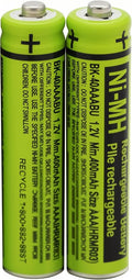 2 BK-40AAABU 1.2V 400mAh Battery Packs by Cerepros