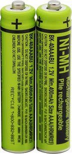 2 BK-40AAABU 1.2V 400mAh Battery Packs by Cerepros
