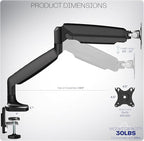 VIVO Premium Aluminum Heavy Duty Single Monitor Arm - Image 3