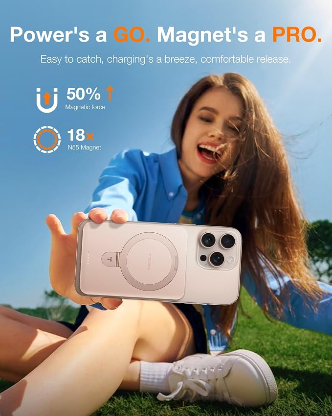 TORRAS 10000mAh Magnetic Portable Charger Power Bank - Image 5