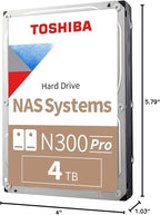 Toshiba N300 PRO 4TB Large-Sized Business NAS 3.5-Inch Internal Hard Drive - Image 8