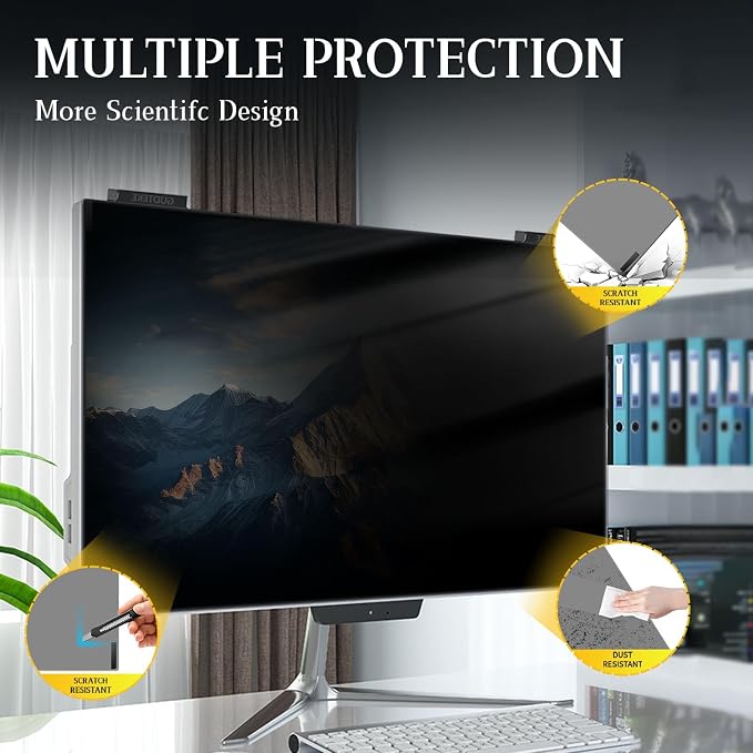 Magnetic Computer Privacy Screen 24 inch, Hanging Privacy Screen - Image 7