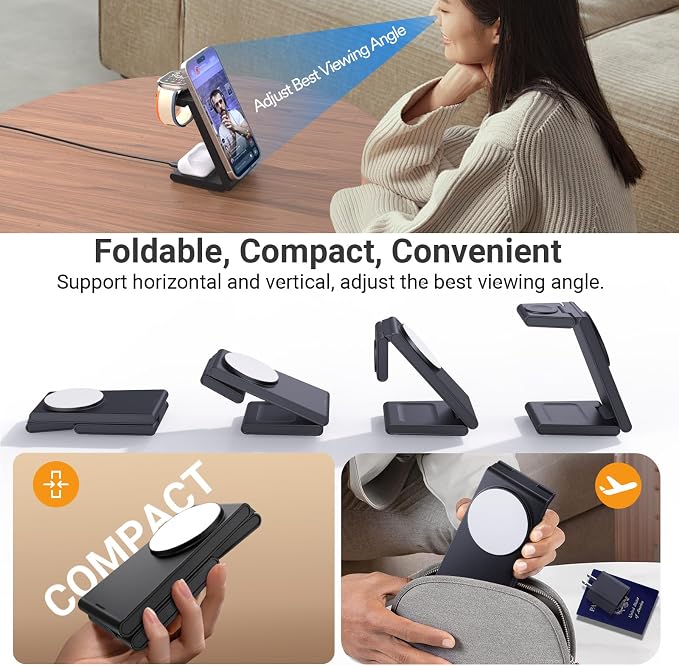 Foldable 3 in 1 Charging Station - Image 4