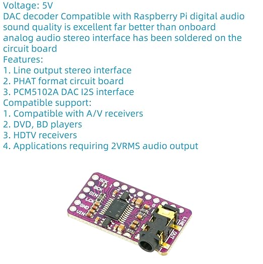 2Pcs PCM5102 I2S IIS DAC Decoder Module Lossless Digital Audio Stereo Digital - Image 3