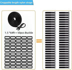 64ft 1.5 Inch Wide Cable Straps, Jumpso Adjustable Fastening Hook and Loop - Image 2
