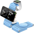 Magnetic Wireless Charger Stand, 3 in 1 Foldable Wireless Charging Station by GEJIUCAI