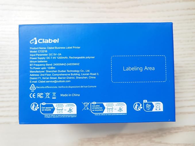 CLABEL Thermal Label Maker Machine: 221B Bluetooth Label Maker Mini Sticker - Image 11