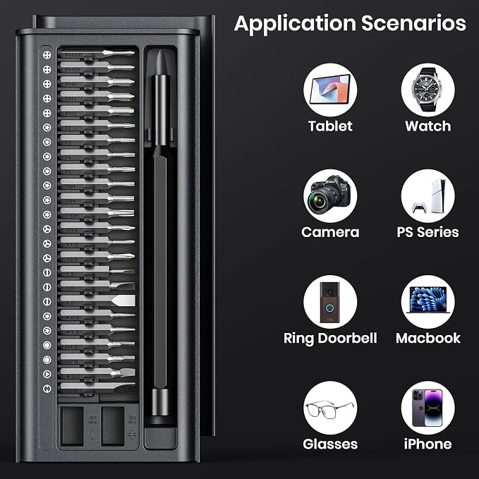 38-in-1 Precision Screwdriver Set, Mini Professional Magnetic Pads Tiny Repair - Image 2