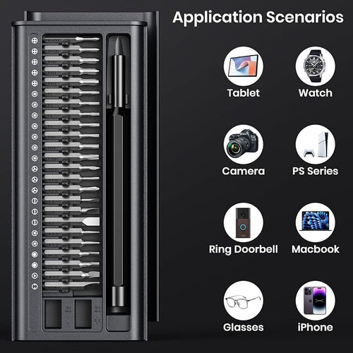 38-in-1 Precision Screwdriver Set, Mini Professional Magnetic Pads Tiny Repair - Image 2