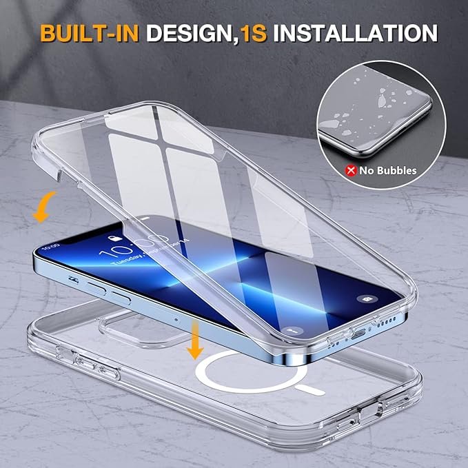 Miracase Magnetic Case for iPhone 13 Pro 6.1 Inch, - Image 3