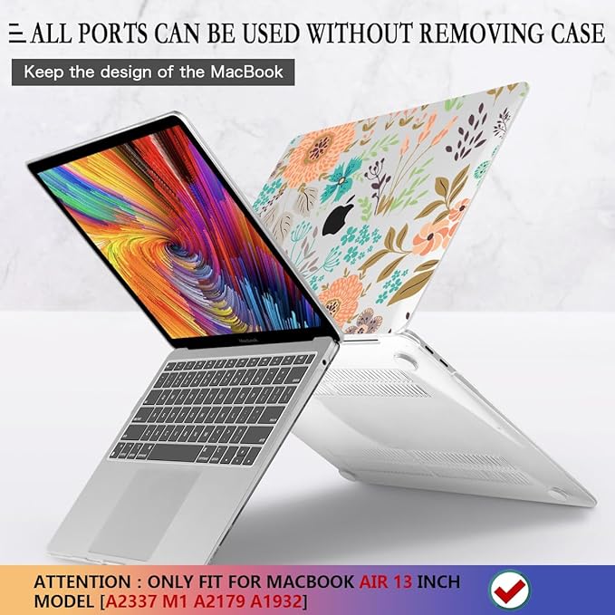 CISSOOK Case for MacBook Air 13 inch 2021 2020 2019 2018 Release Model A2337 M1 - Image 5