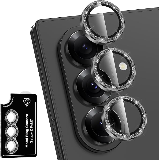 for Samsung Galaxy Z Fold 7 Camera Lens Protector, Individual Metal Ring by Btscase