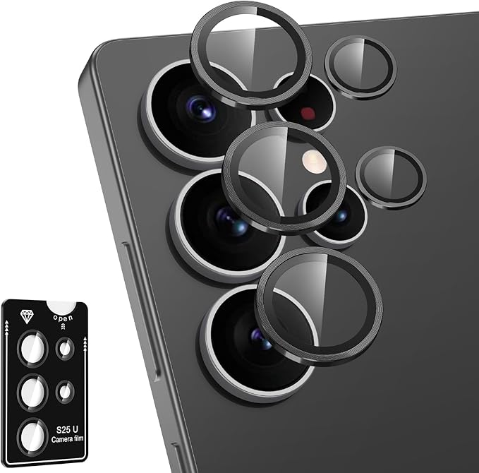 for Samsung Galaxy S25 Ultra Camera Lens Protector, Individual Metal Ring by Btscase
