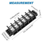 GLOSO Marine Terminal Blocks TBD Double Row Stainless 10-22 AWG Cu, 30A/600V- 1 - Image 2