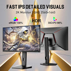 SANSUI 24.5 Inch Gaming Monitor 300Hz, QHD 2560×1440 Computer Monitor, 1ms Fast - Image 7