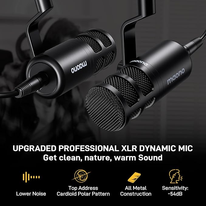 MAONO Podcast Equipment Bundle for 2: Audio Interface Mixer - Image 4