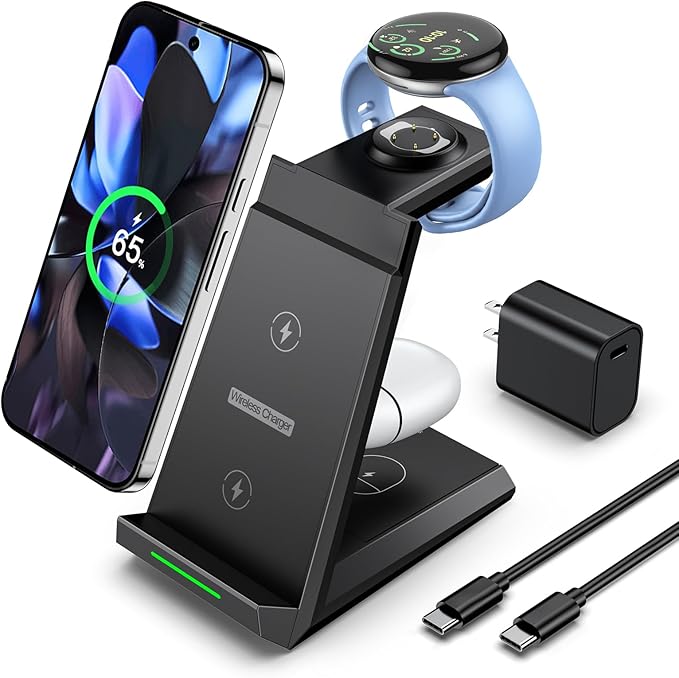 NANAMI Wireless Charger for Google - 3 in 1 Wireless Charging Station Fast by NANAMI