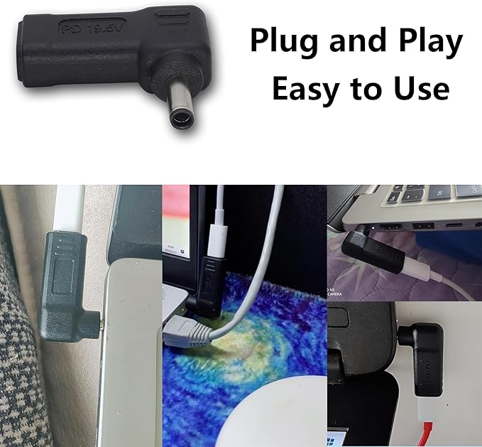 90W PD Power Charger Connector Adapter USB C to 4.5mm Laptop Charging Adapter - Image 8