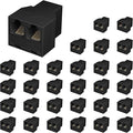 Uvital RJ12 6P6C 3 Female Telephone Line Splitters, Phone Jack Splitter by Uvital