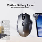 Wireless Mouse, Rechargeable 2.4GHz Ergonomic Computer Mouse, 4 Levels DPI - Image 3