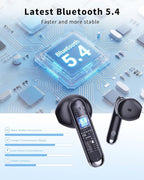 Wireless Earbuds, 2026 Bluetooth 5.4 Headphones Bass Stereo Ear Buds - Image 3