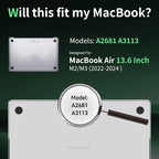 Privacy Screen for MacBook Air 13.6 Inch M2/M3/M4--A3240/A3113/A2681, Anti Blue - Image 7