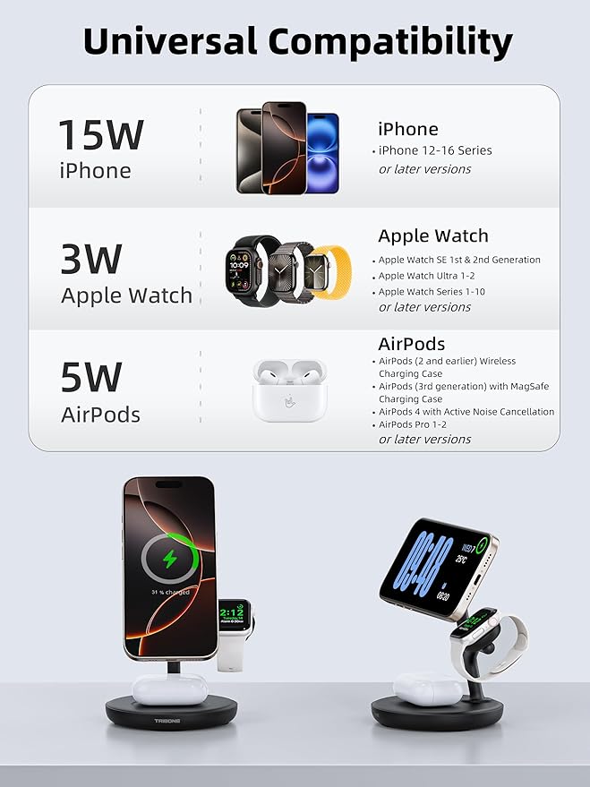 3 in 1 Magnetic Wireless Charger Stand - Image 4