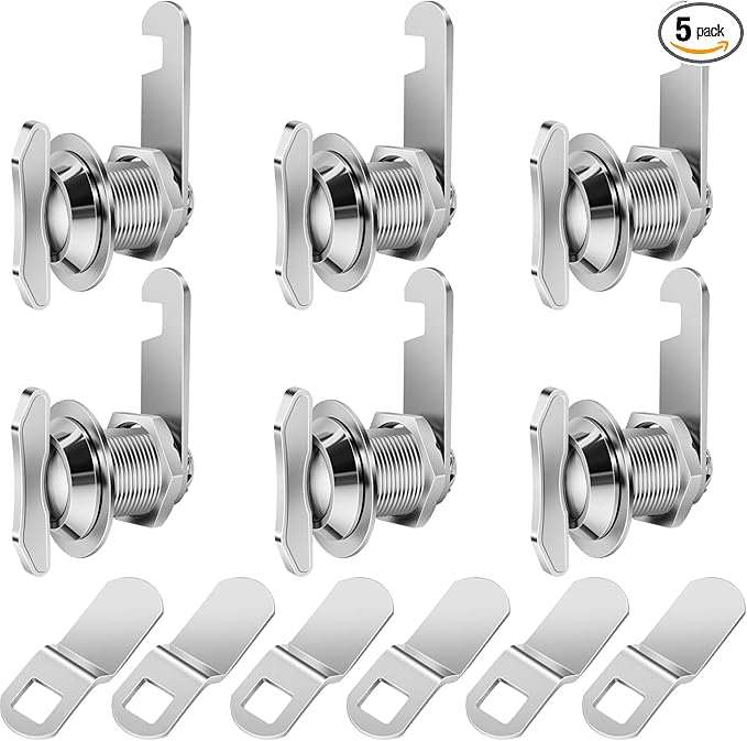 Thumb Operated Offset Cam Lock, 5/8" Cylinder Fits on 3/8" Max Door Thickness by Sissinda