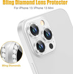AGVEE 3+3 6 Pack for iPhone 13 Pro/Pro Max, Bling Diamond & Glitter Metal Ring - Image 4
