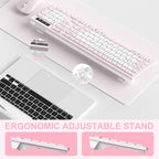 Wireless Keyboard and Mouse Combo, Full-Sized Quiet Wireless Keyboard and - Image 5